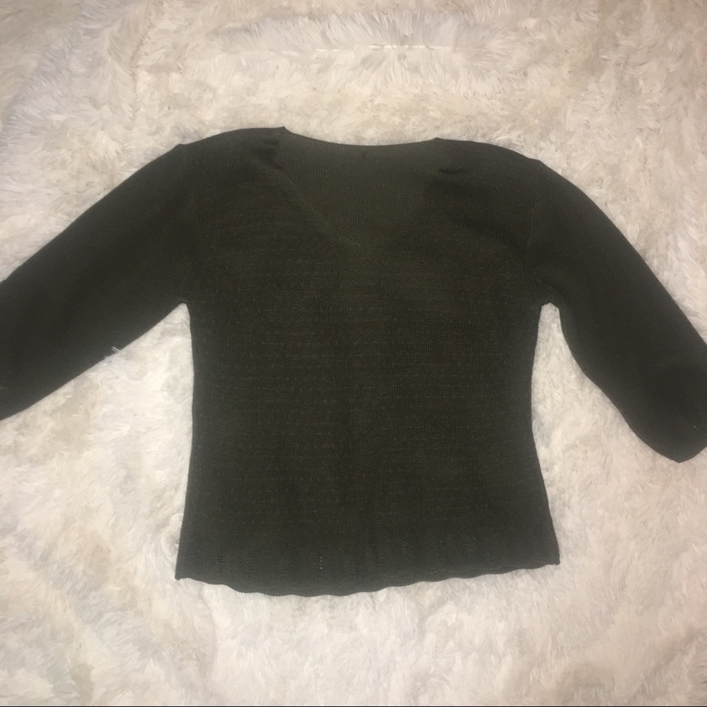 Vintage Green Knit Sweater